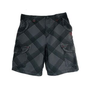 OP Boys Gray Cross Striped Elastic Pull On Cargo Short
Sz 24M